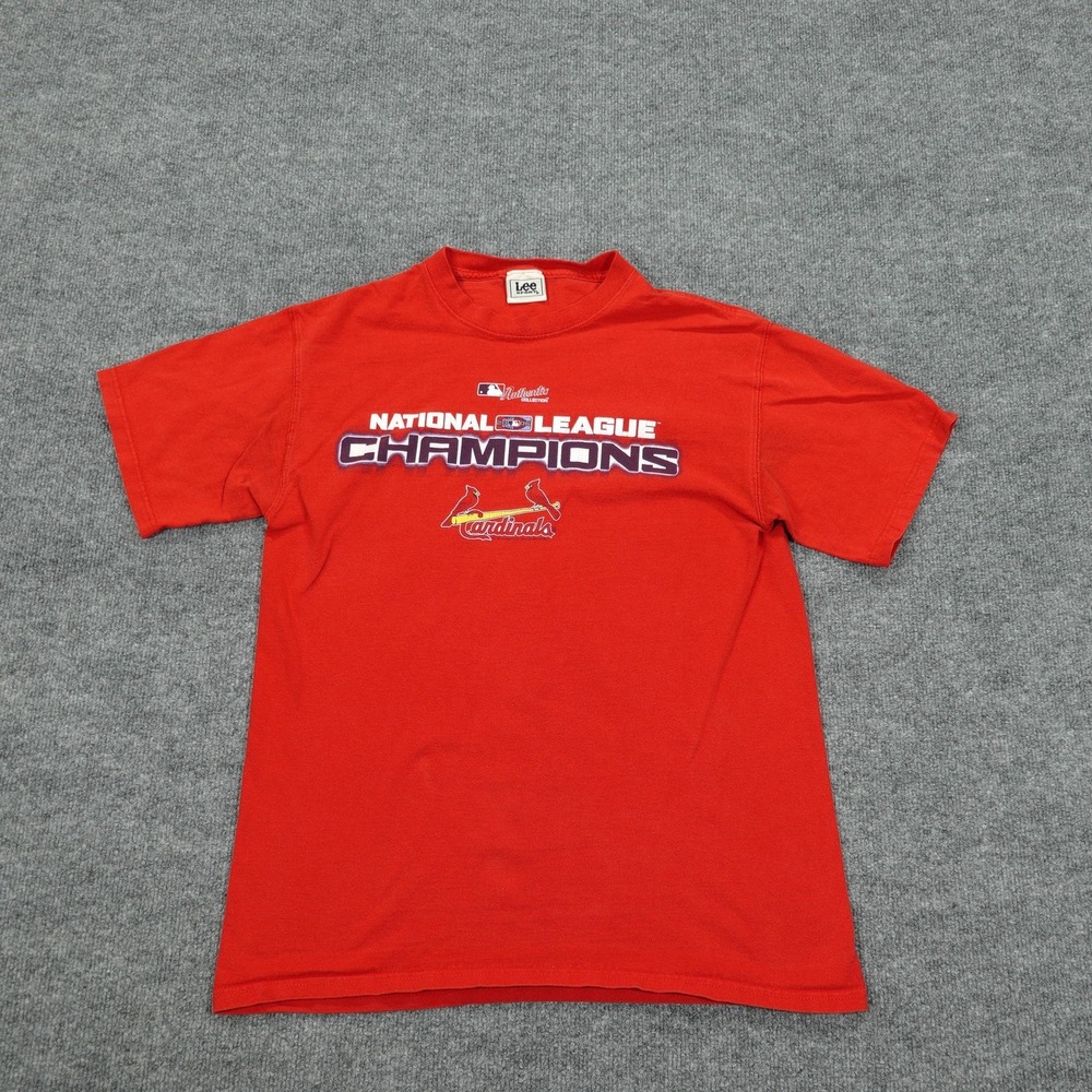 Vintage St. Louis Cardinals Shirt Mens Large Red MLB Baseball Lee‎ Sport 2006